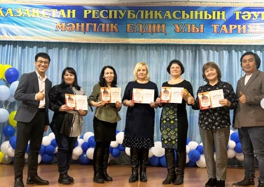 Мектептің үш мұғалімі – «Алтын тұғыр» олимпиадасының жүлдегерлері/Три учителя школы – призеры олимпиады «Алтын тұғыр